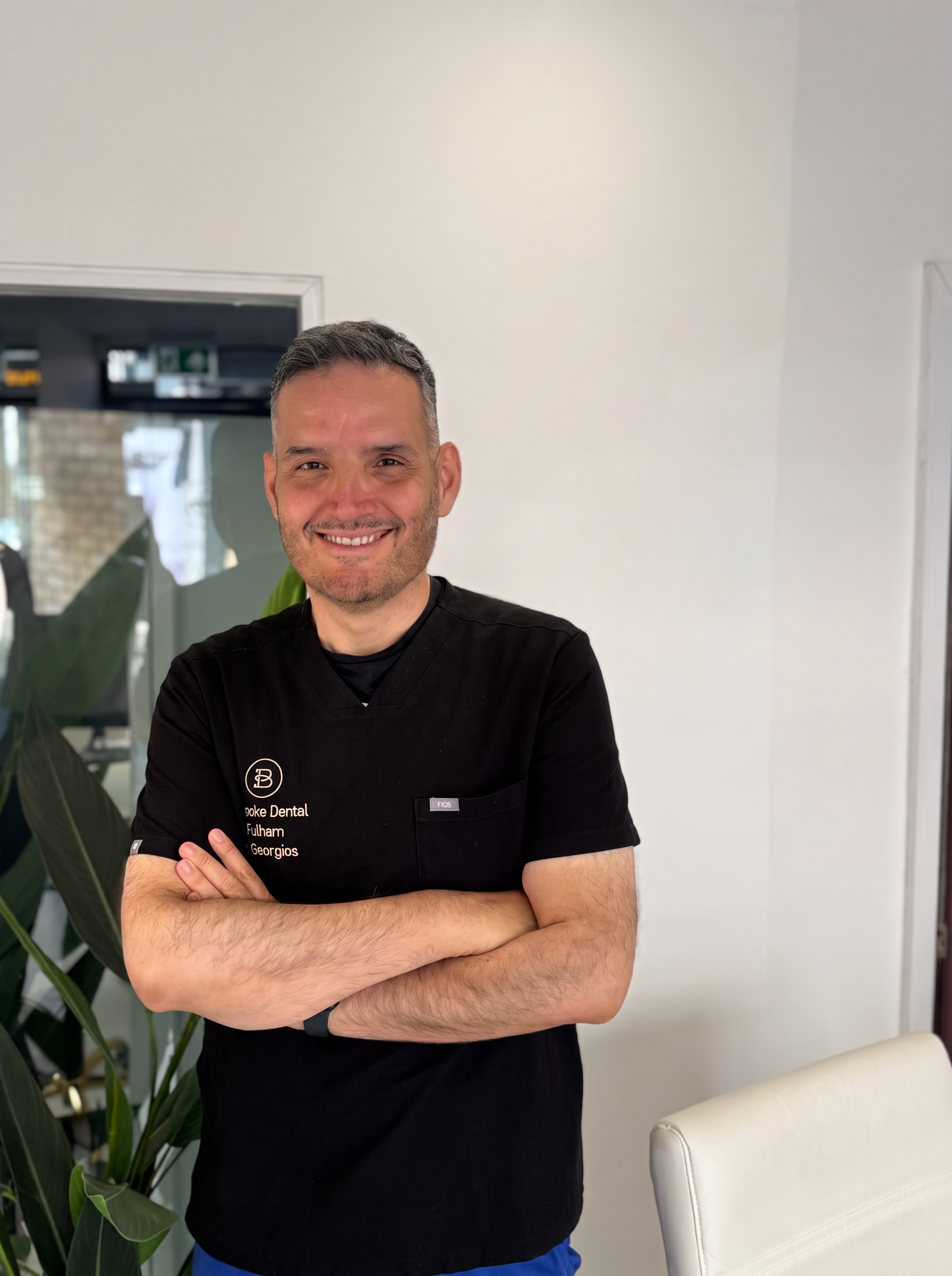 Dr Nikos Gkranias at the clinic